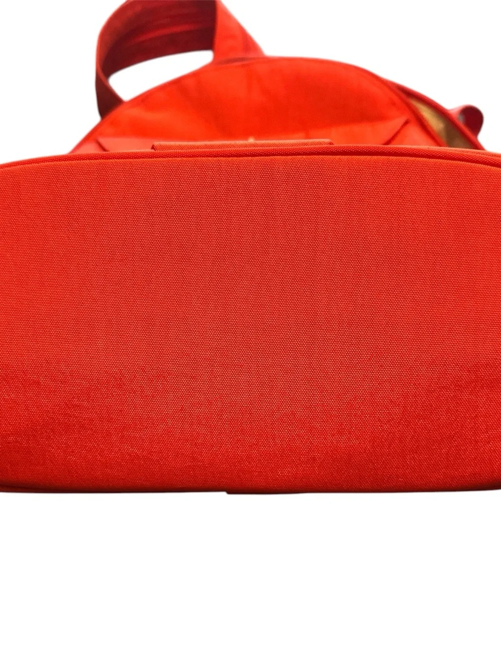Baggallini Orange Canvas Backpack with Gold Turn-Lock
